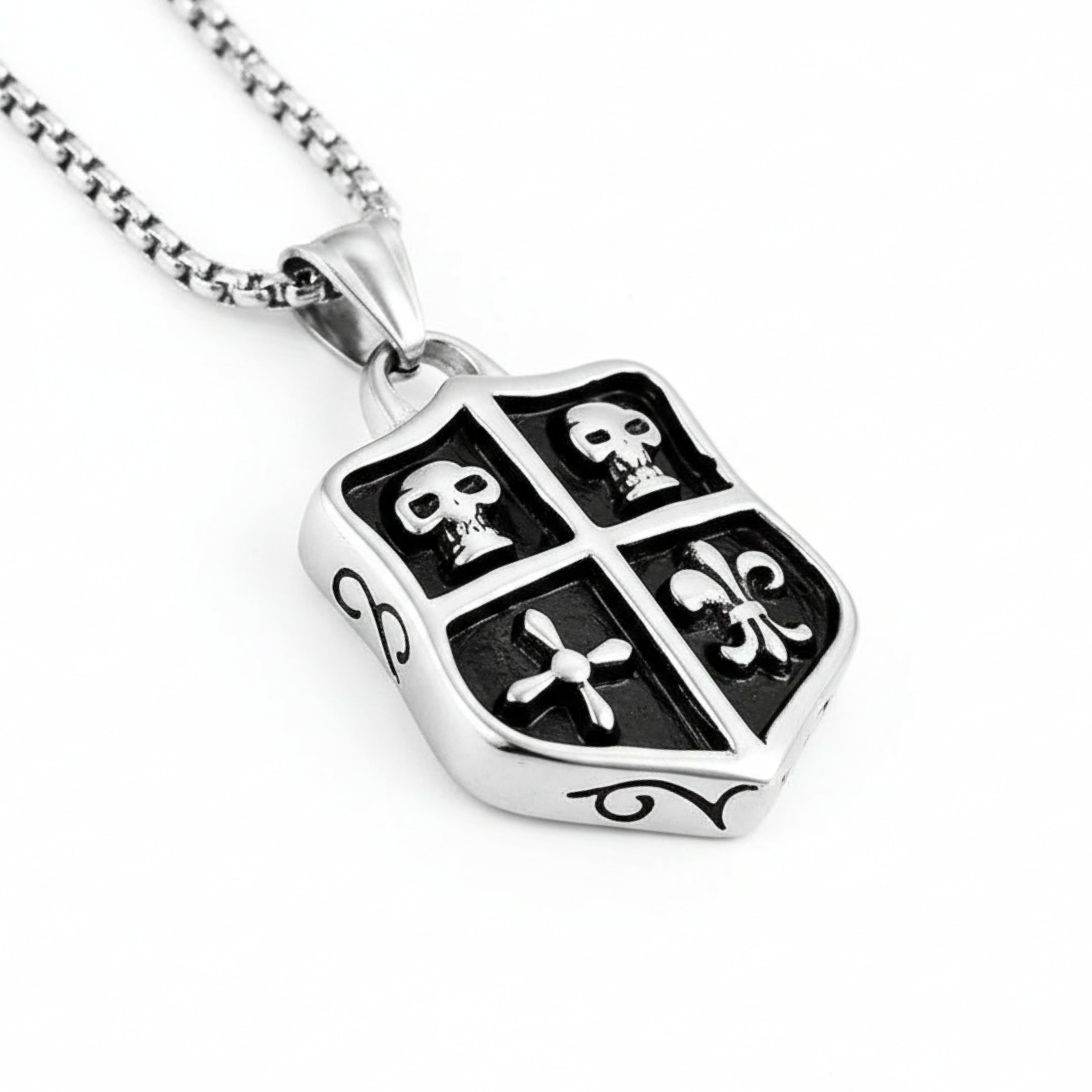 N-28 Necklace | Pendant - Alloy | Chain - Stainless Steel | Size-24inch