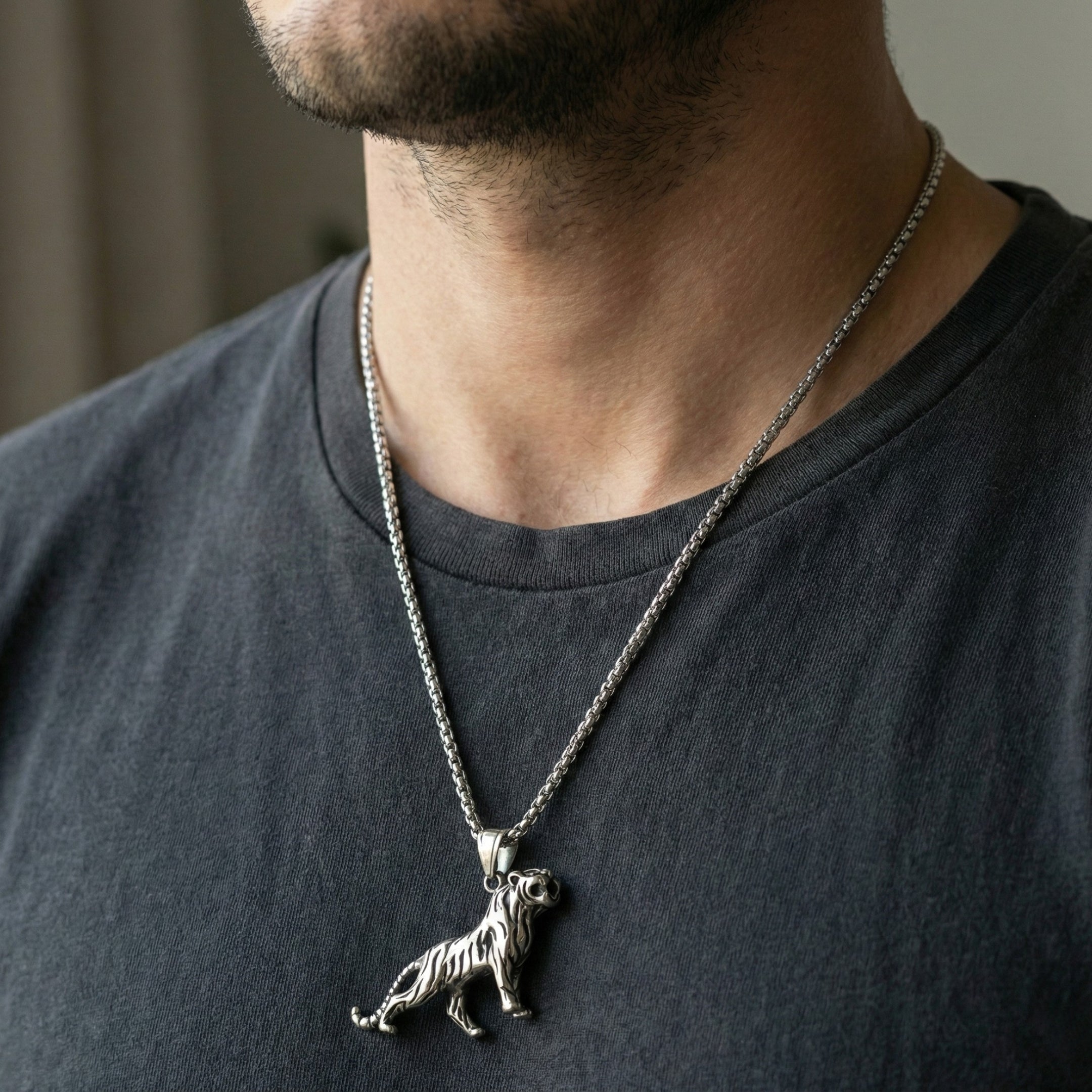 N-23 Necklace | Pendant - Alloy | Chain - Stainless Steel | Size-24inch