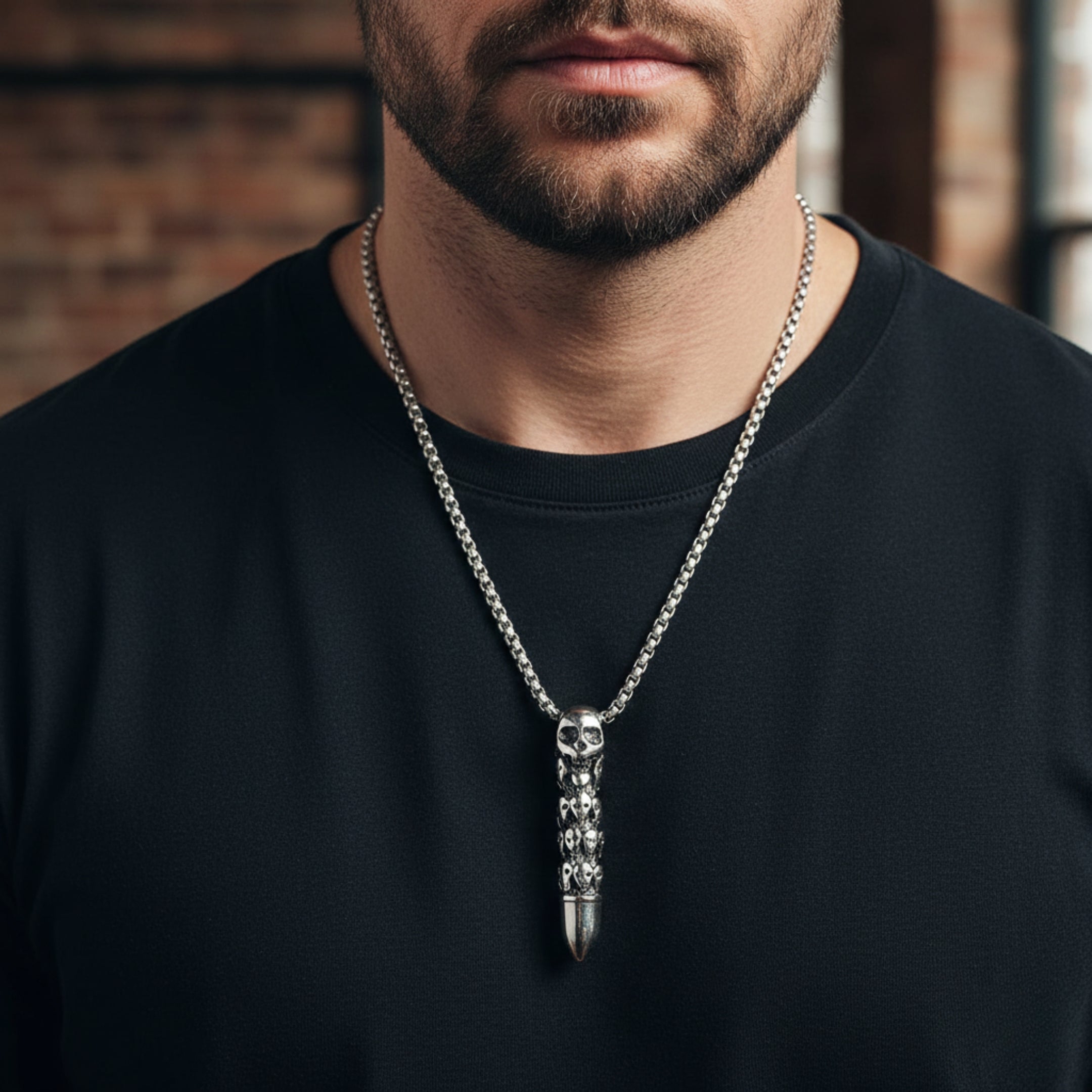 NP-E-118 Necklace | Pendant - Alloy | Chain - Stainless Steel | Size-24inch