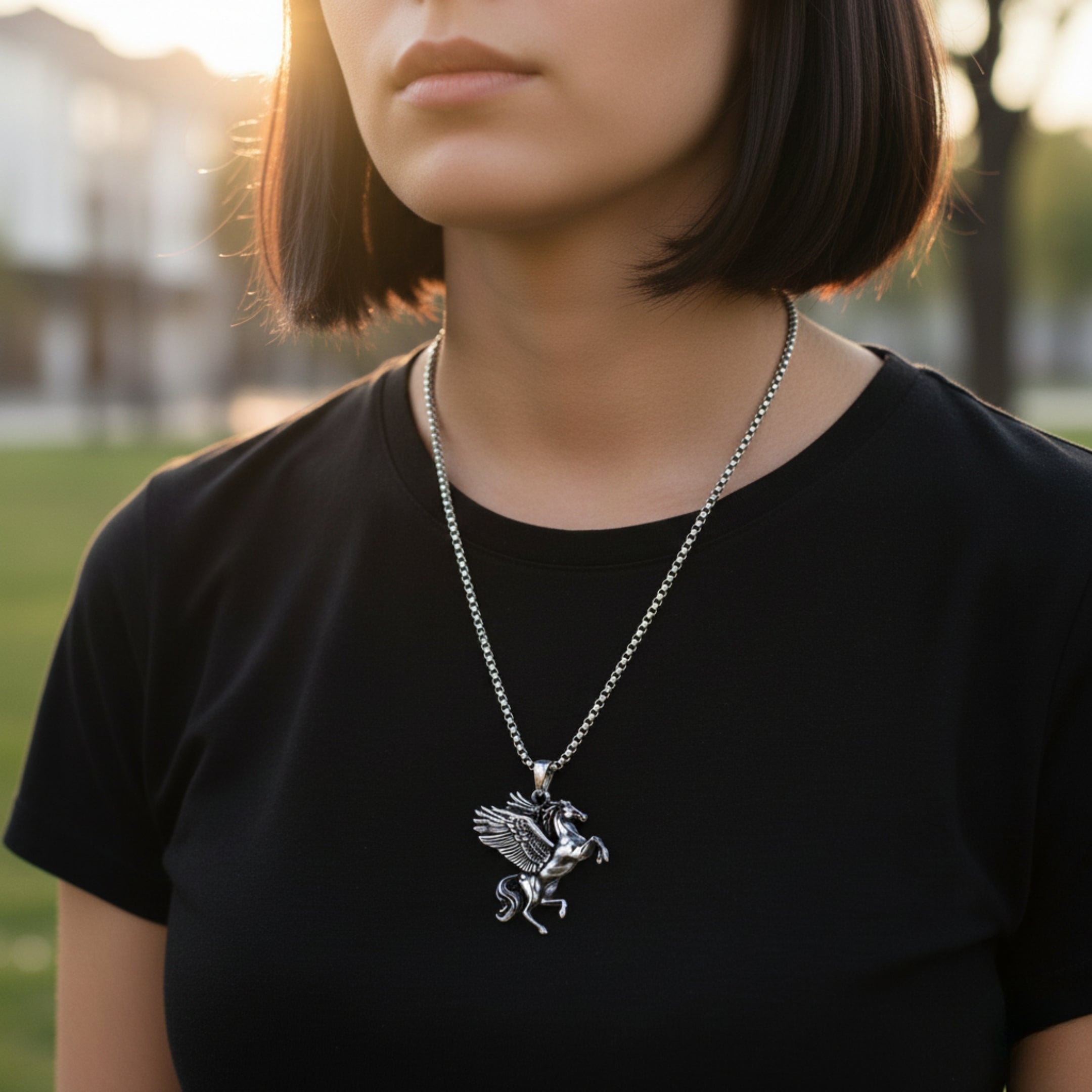 NP-82 Necklace | Pendant - Alloy | Chain - Stainless Steel | Size-24inch