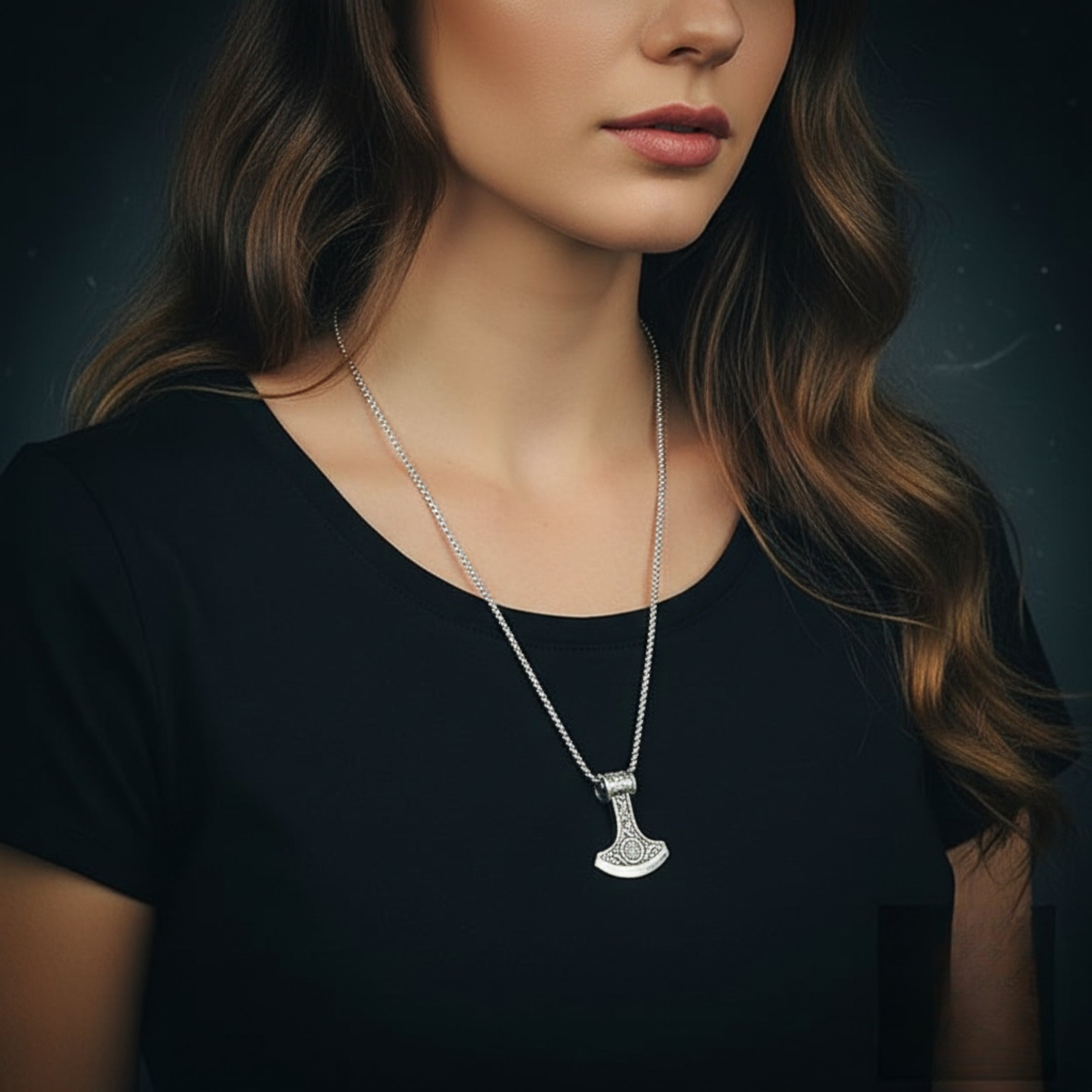 N-42 Necklace | Pendant - Alloy | Chain - Stainless Steel | Size-24inch