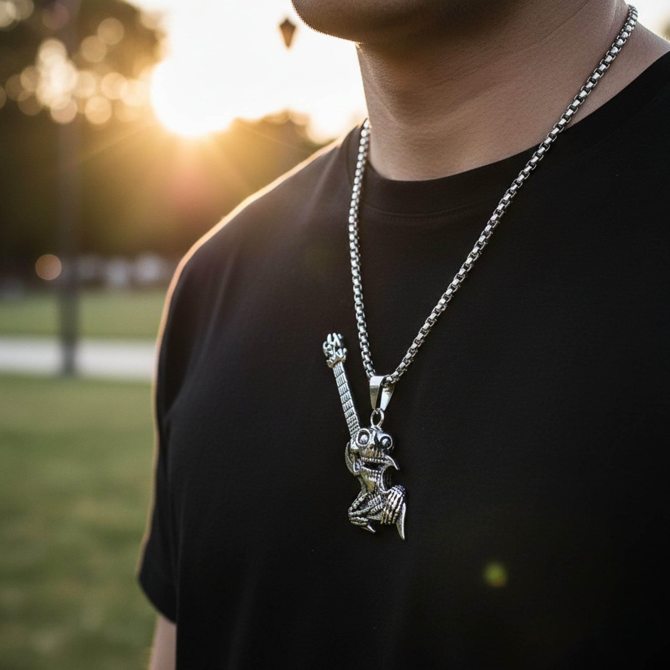 NP-76 Necklace | Pendant - Alloy | Chain - Stainless Steel | Size-24inch