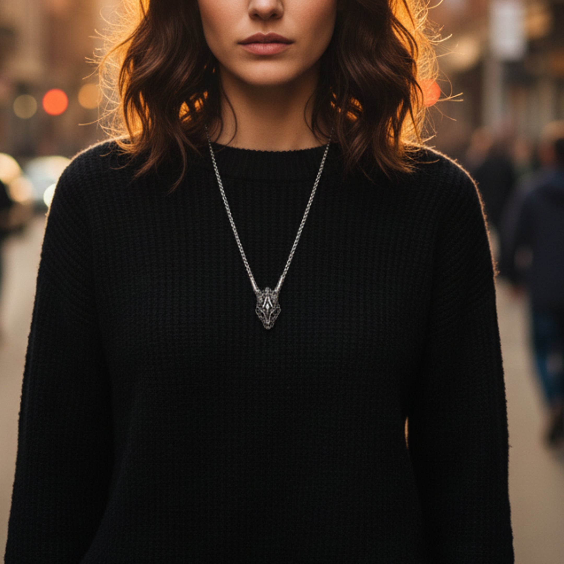 N-40 Necklace | Pendant - Alloy | Chain - Stainless Steel | Size-24inch