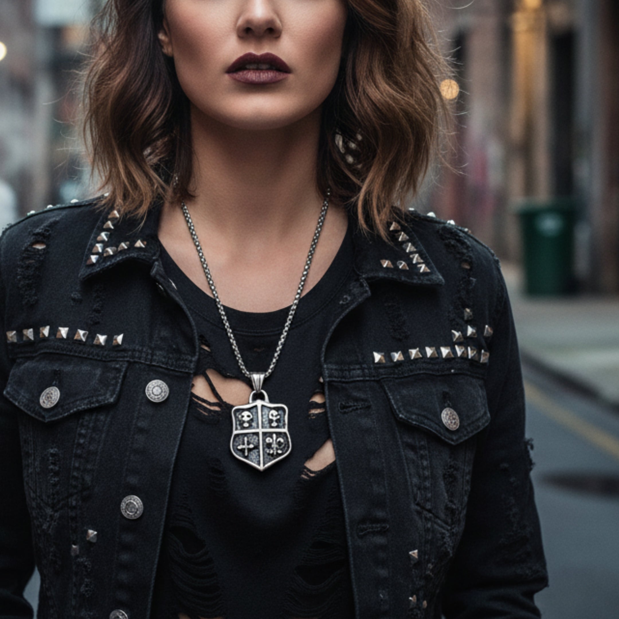 N-28 Necklace | Pendant - Alloy | Chain - Stainless Steel | Size-24inch