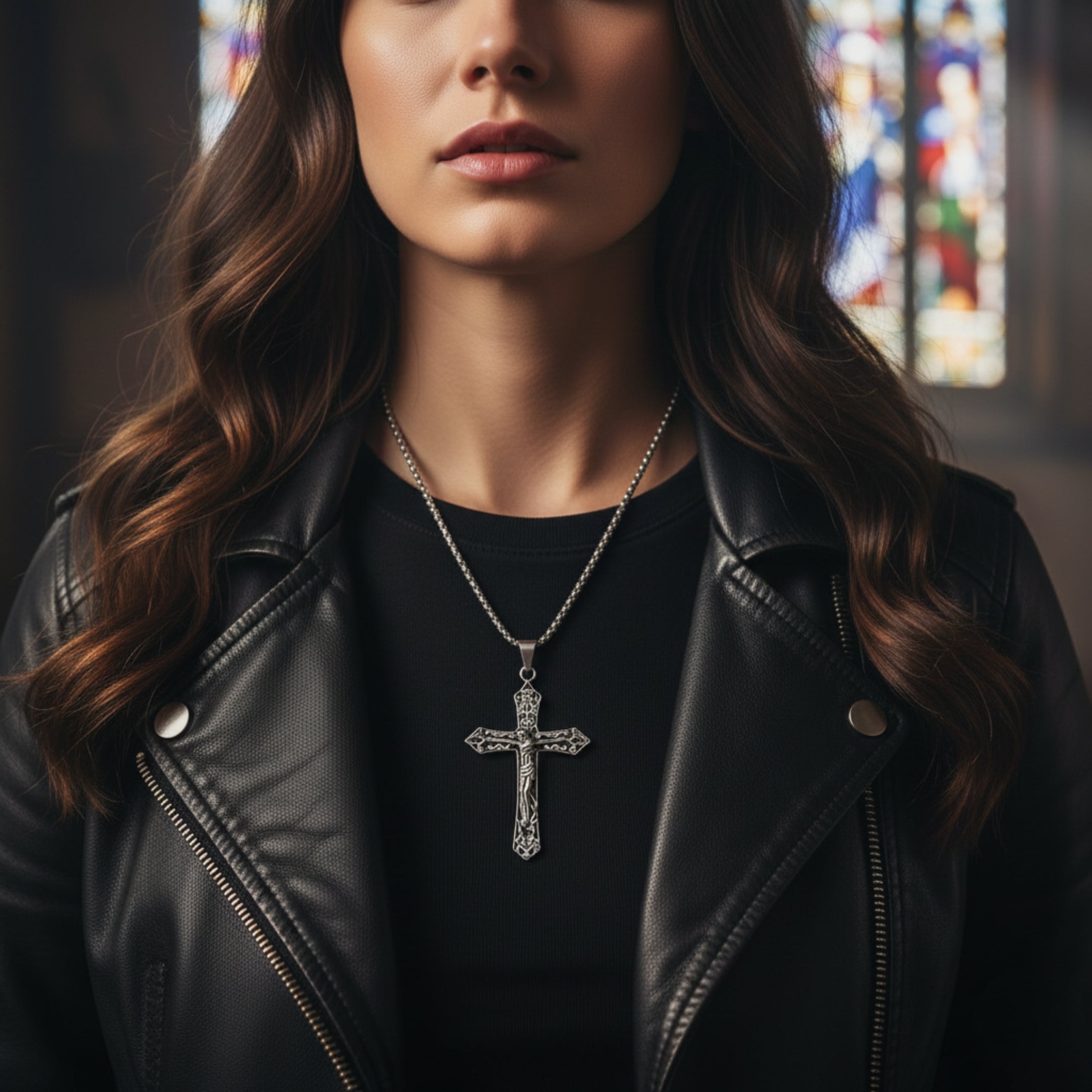 NP-206 Necklace | Pendant - Alloy | Chain - Stainless Steel | Size-24inch