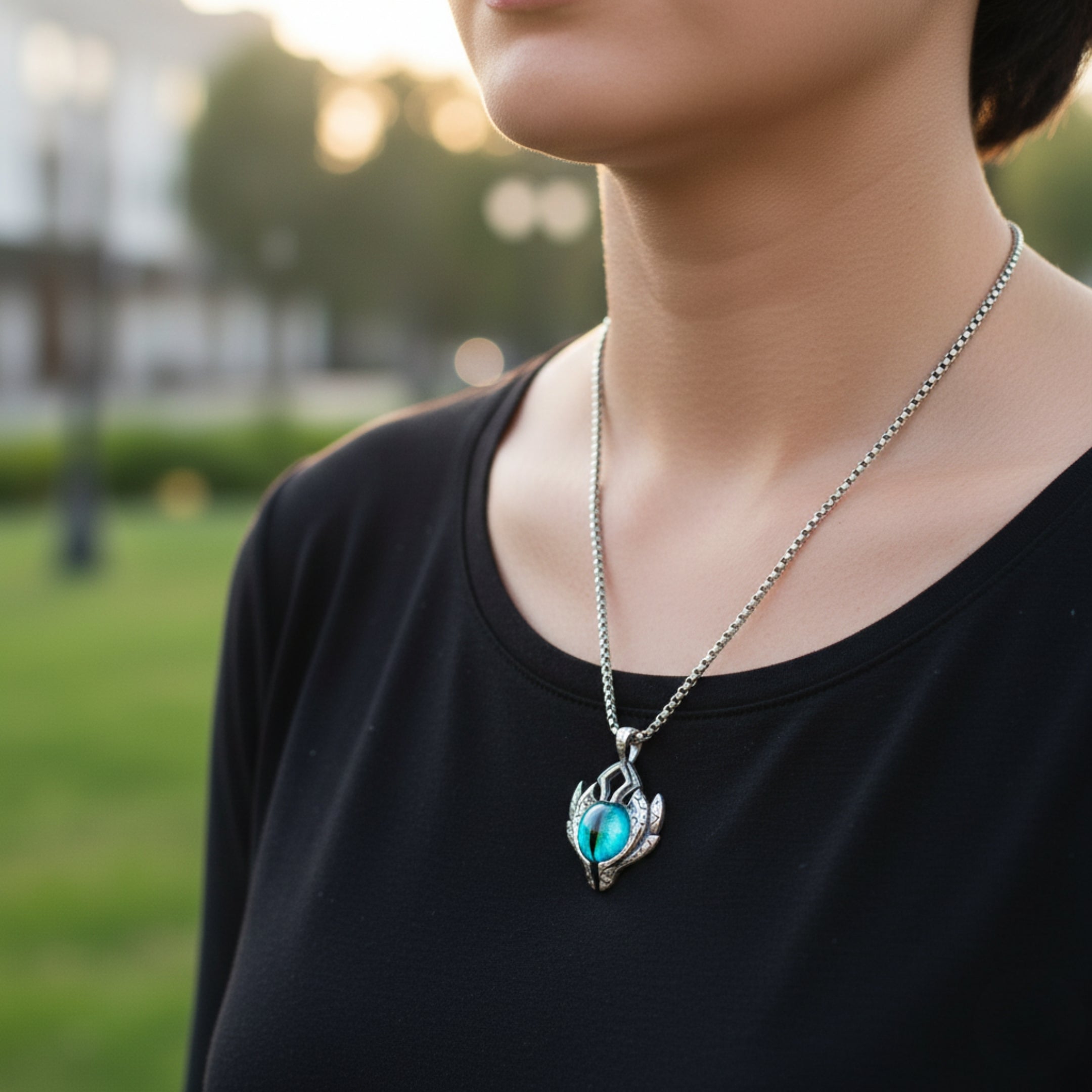 NP-60 Necklace | Pendant - Alloy | Chain - Stainless Steel | Size-24inch