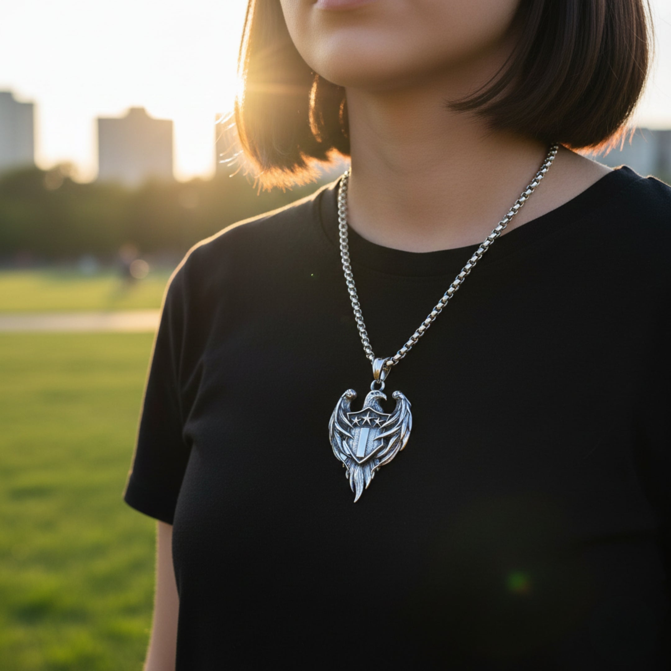 NP-91 Necklace | Pendant - Alloy | Chain - Stainless Steel | Size-24inch