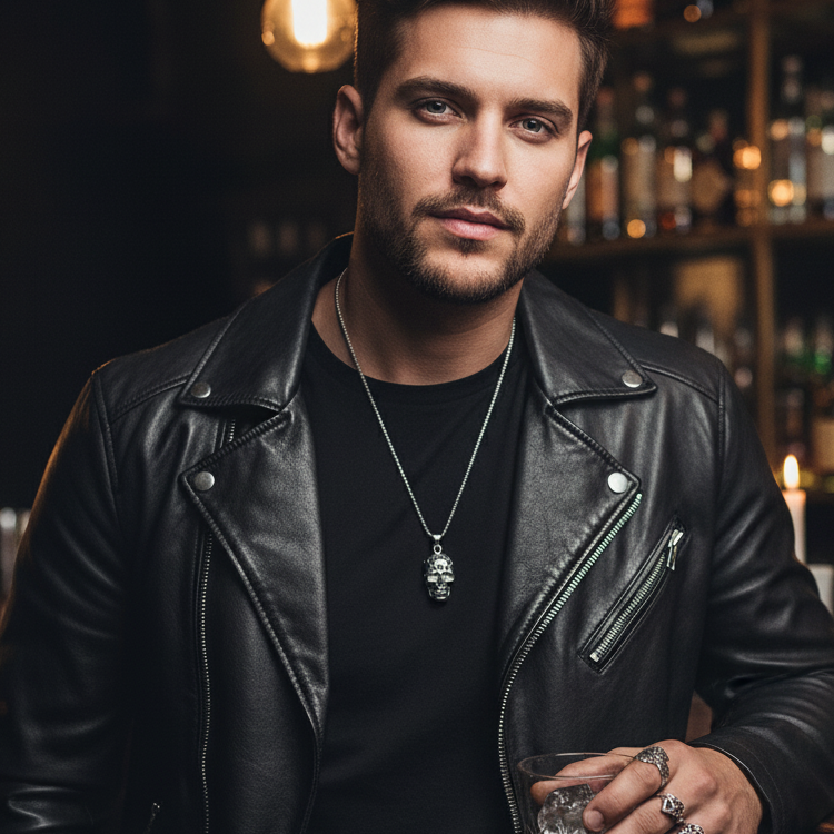 NP-190 Necklace | Pendant - Alloy | Chain - Stainless Steel | Size-24inch - SS Pendant/